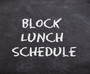 Block Lunch Bell Schedule Block Lunch Bell Schedule